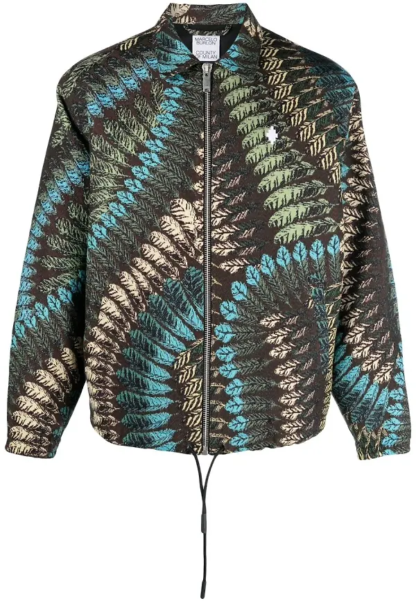 COUNTY OF MILAN bomberjacka i jacquard - Brun