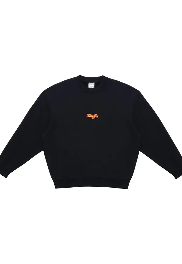 COUNTY OF MILAN County Flame sweatshirt - Svart
