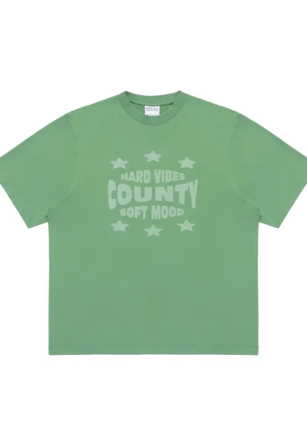 COUNTY OF MILAN Hard Vibes t-shirt - Grön