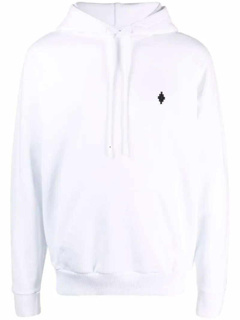 COUNTY OF MILAN hoodie med logotyp - Vit
