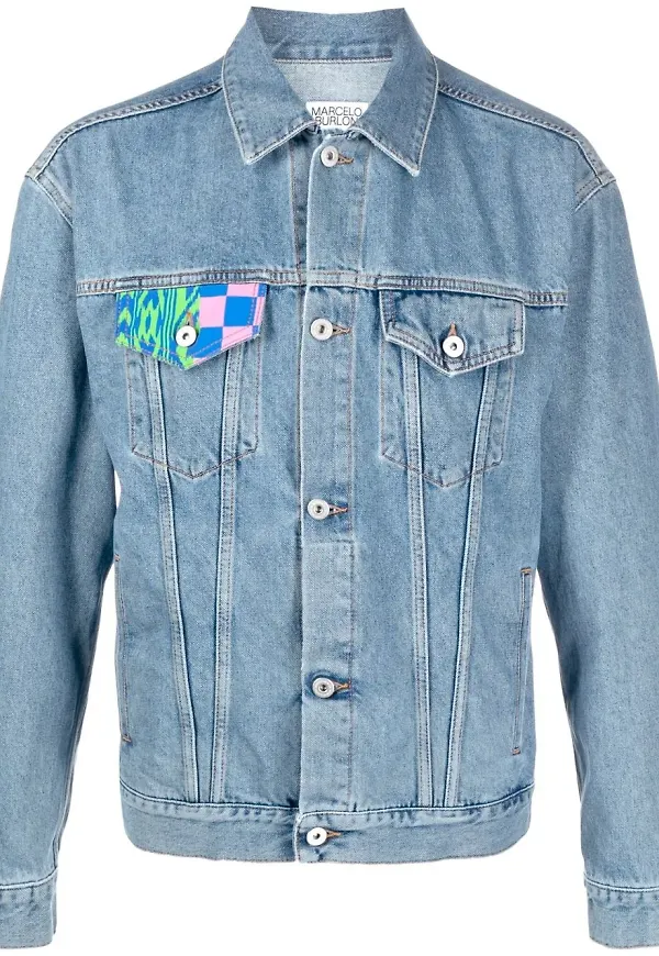 COUNTY OF MILAN Mix&Match jeansjacka - Blå