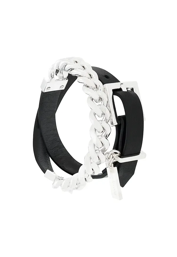 Coup De Coeur kedjearmband i omlottmodell - Svart