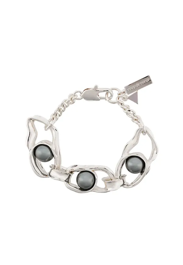 Coup De Coeur Liquid Pearl armband - Silverfärgad