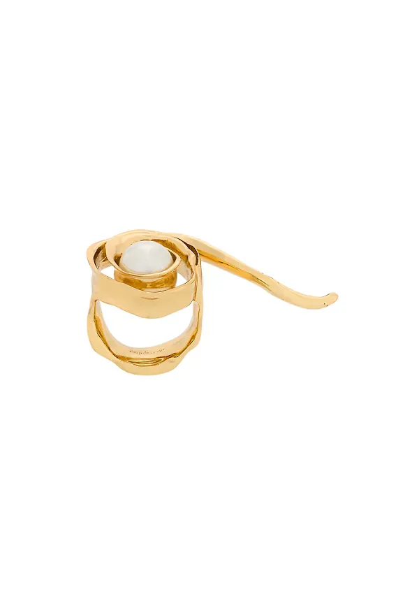 Coup De Coeur ring med vildros - Guldfärgad