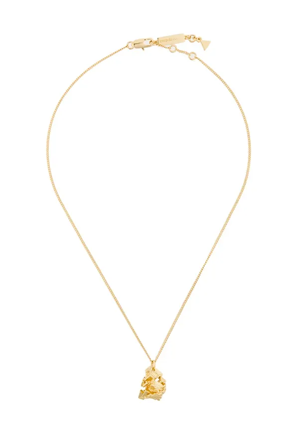 Coup De Coeur Vortex Stone short pendant necklace - Metallic