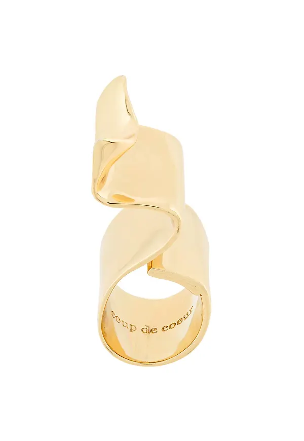 Coup De Coeur Wave ring - Guldfärgad