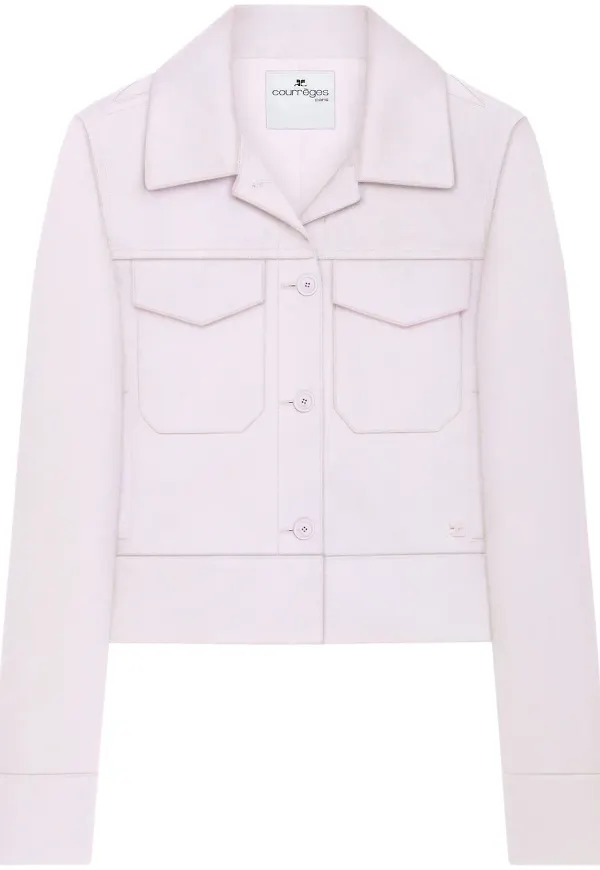 Courrèges jacka med logotyp - Rosa