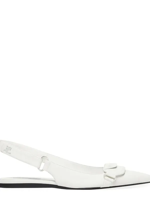 Courrèges Racer ballerinaskor - Vit – Farfetch