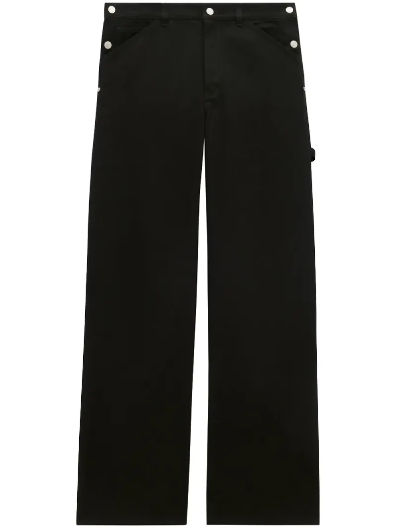 Courrèges Sailor byxor med vida ben - Svart