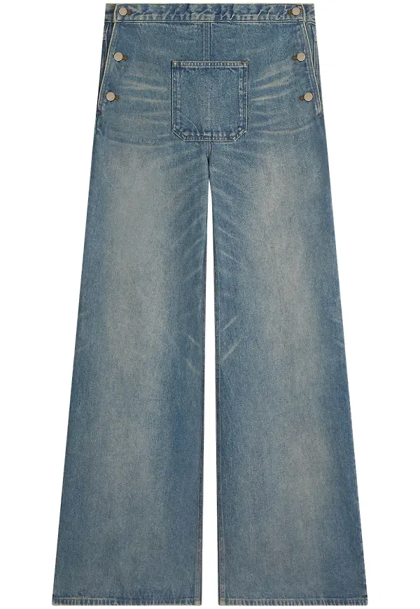 Courrèges wide leg-jeans - Blå