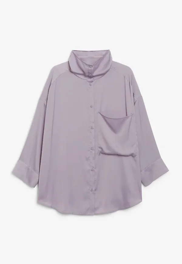 Cowl neck blouse - Purple