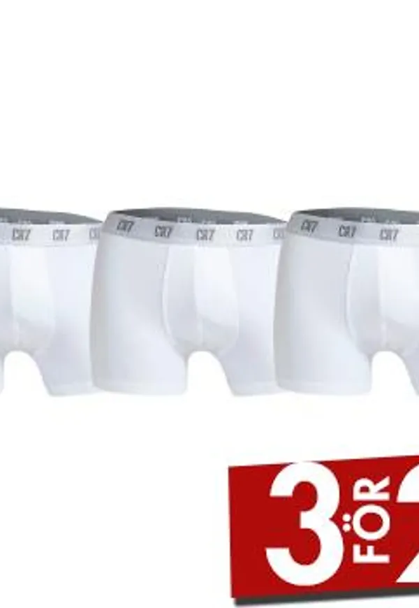 CR7 Cristiano Ronaldo Kalsonger 3P Men Trunk Vit bomull Medium Herr