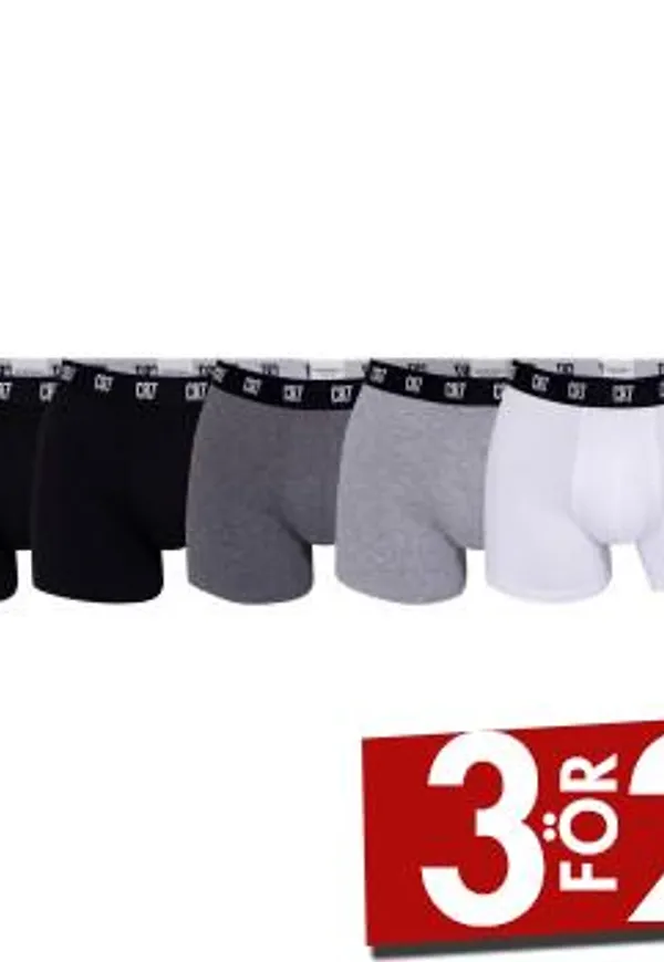 CR7 Cristiano Ronaldo Kalsonger 5P Cotton Trunks Svart/Grå bomull Medium Herr