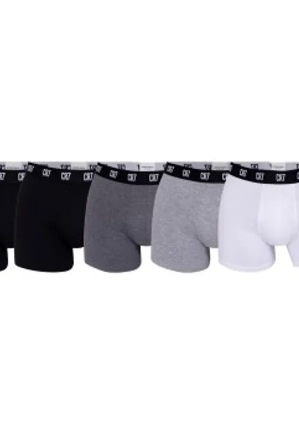 CR7 Cristiano Ronaldo Kalsonger 5P Cotton Trunks Svart/Grå bomull Large Herr