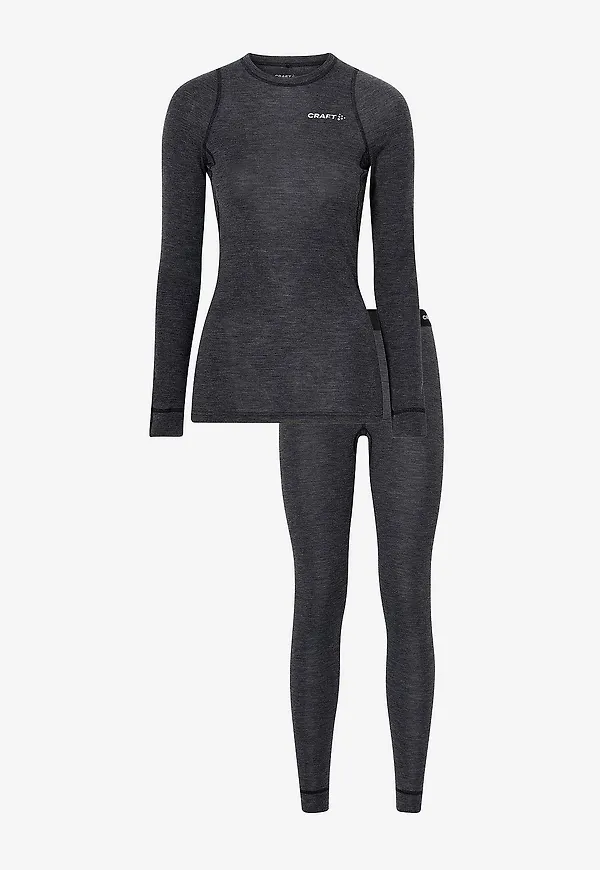 Craft - Underställ Core Wool Merino Set W - Svart