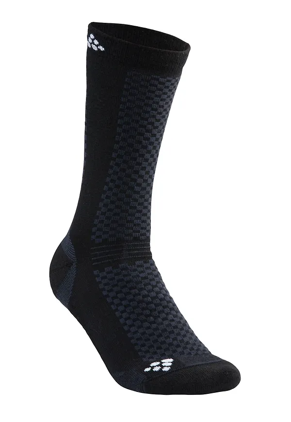 Craft Warm Mid 2-Pack Sock Black/White