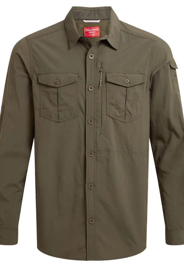 Craghoppers Men's Nosilife Adventure Long Sleeved Shirt III Woodland Green