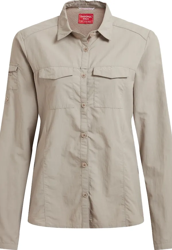 Craghoppers Women's Nosilife Adventure Long Sleeved Shirt III Soft Mushroom
