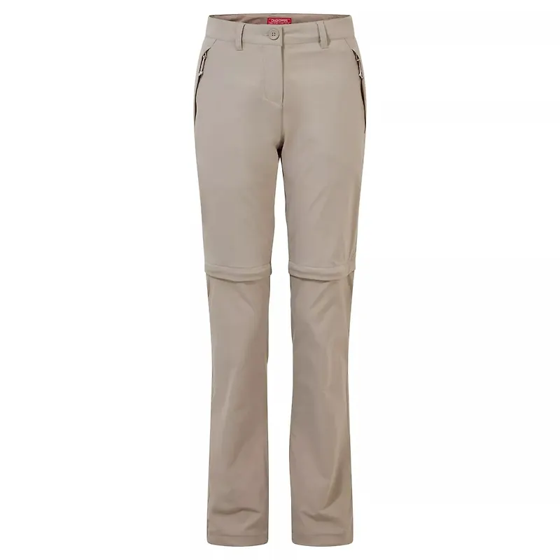Craghoppers Women's Nosilife Pro Convertible Trousers Mushroom