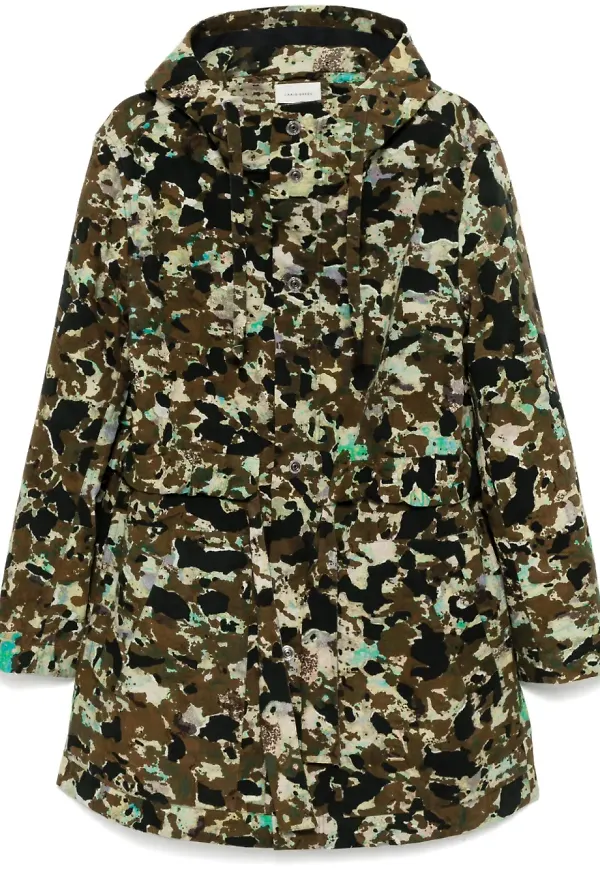 Craig Green kamouflagemönstrad parkas - Brun
