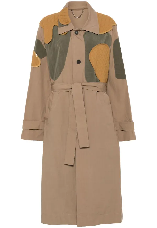 Craig Green trenchcoat med lappdetalj - Neutral