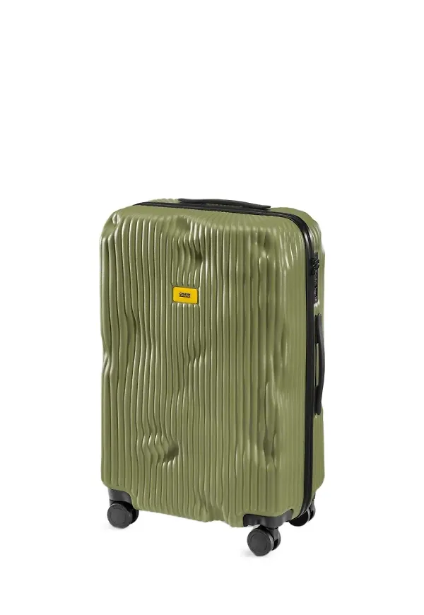 Crash Baggage weekendväska med ribbad textur - Grön