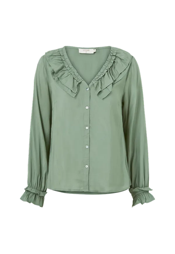 Cream - Blus crAnya Shirt - Grön