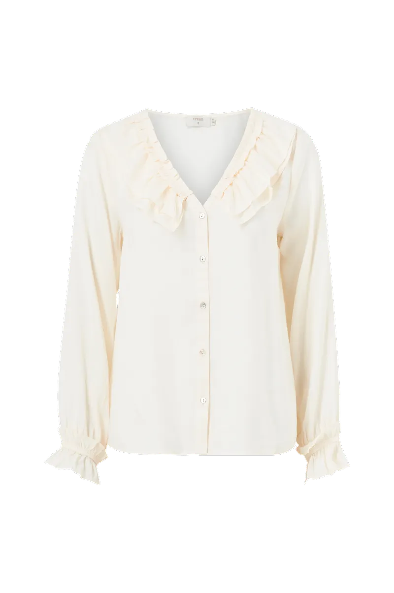Cream - Blus crAnya Shirt - Vit