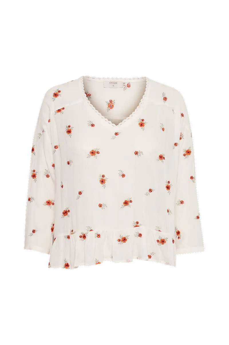Cream - Blus crMika Blouse - Vit