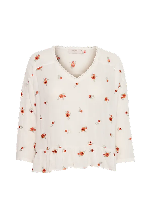 Cream - Blus crMika Blouse - Vit