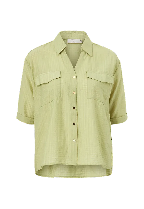 Cream - Blus crSaffira Shirt - Grön