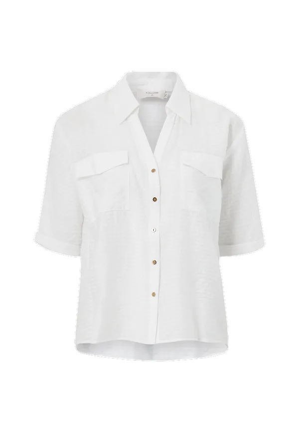 Cream - Blus crSaffira Shirt - Vit