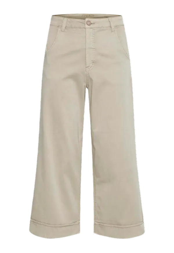 Cream - Byxor crDonne 7/8 Mom Fit - Beige