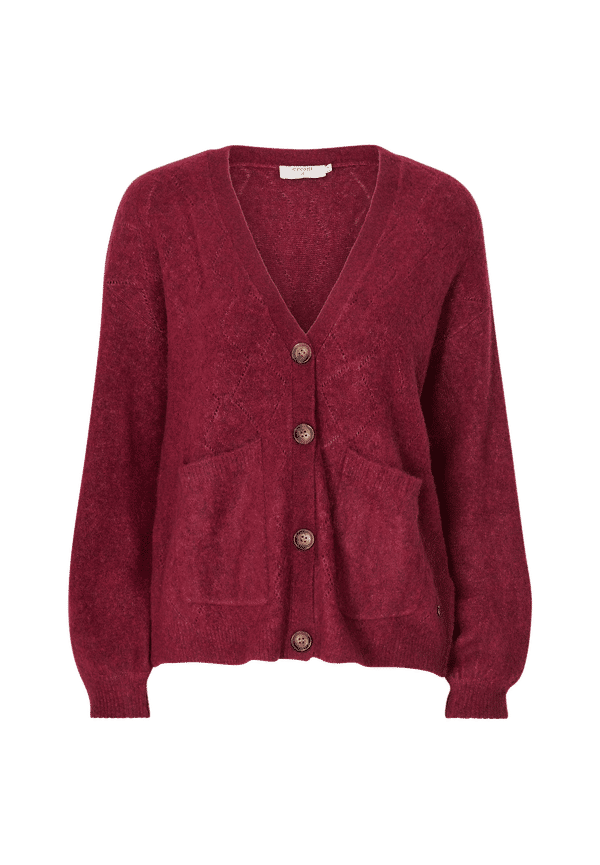 Cream - Cardigan crMerle Knit Cardigan - Röd - 34