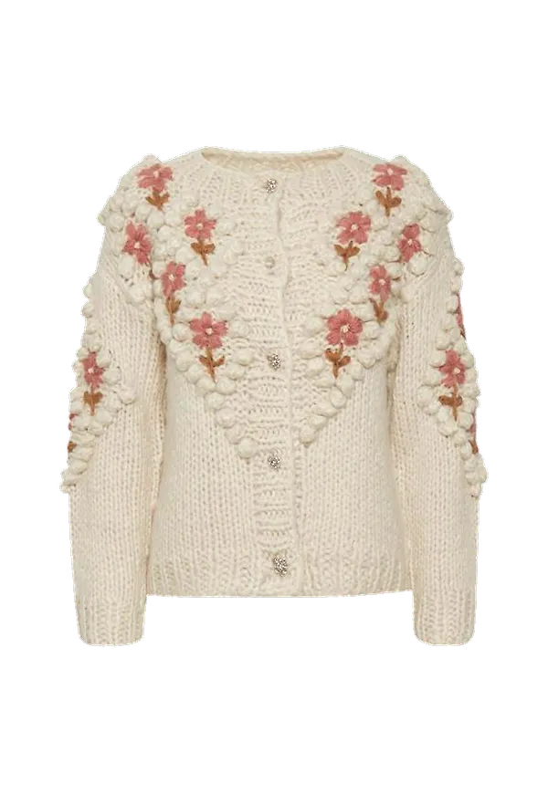 Cream - Cardigan crPenny - Vit