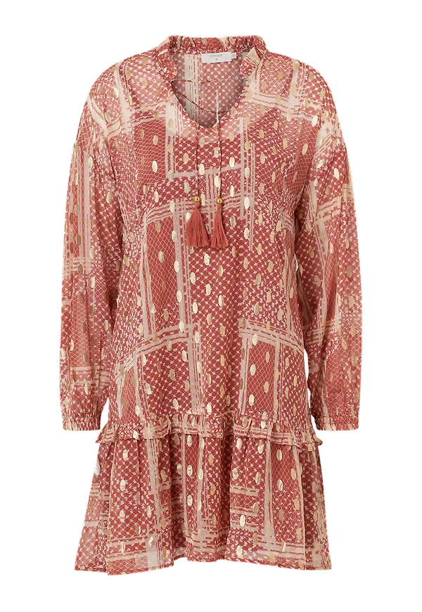 Cream - Klänning AganaCr Tunic - Röd