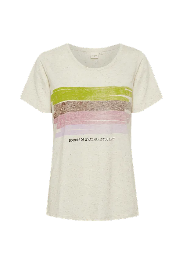 Cream - Topp crLeishia T-shirt - Natur