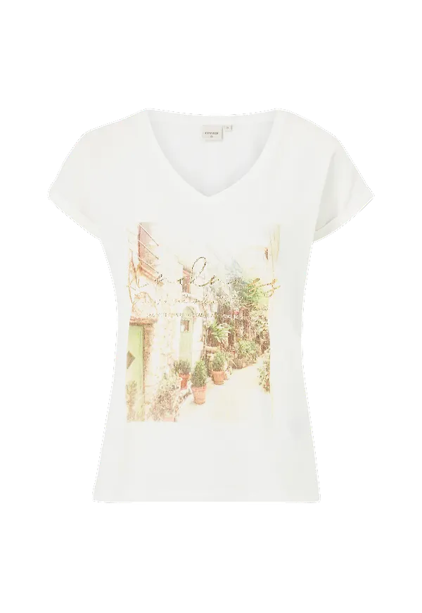 Cream - Topp crMatilde T-shirt - Vit