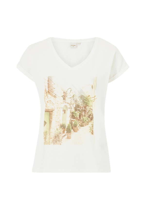 Cream - Topp crMatilde T-shirt - Vit