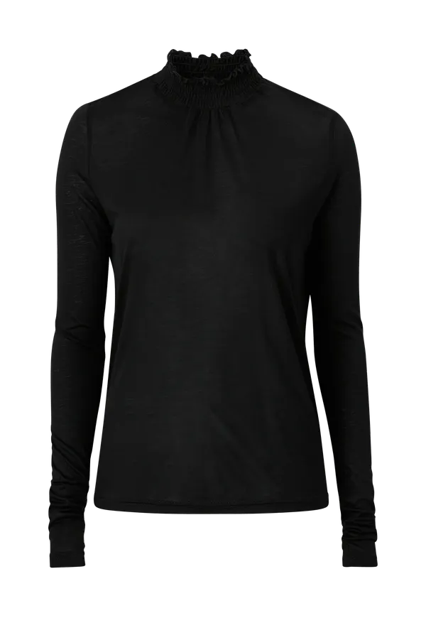 Cream - Topp crNavie LS T-shirt - Svart