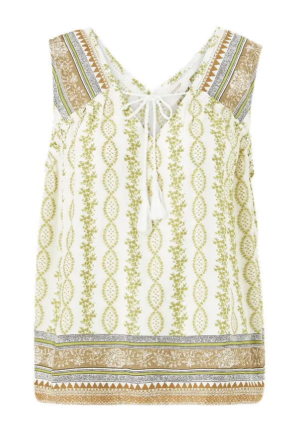 Cream - Topp crOlina Top - Grön