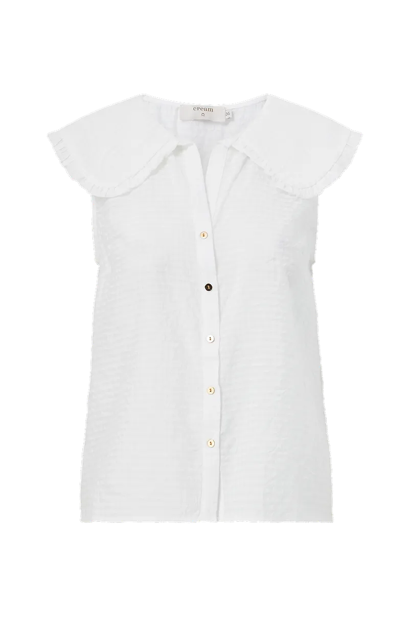 Cream - Topp crSaffira Top - Vit