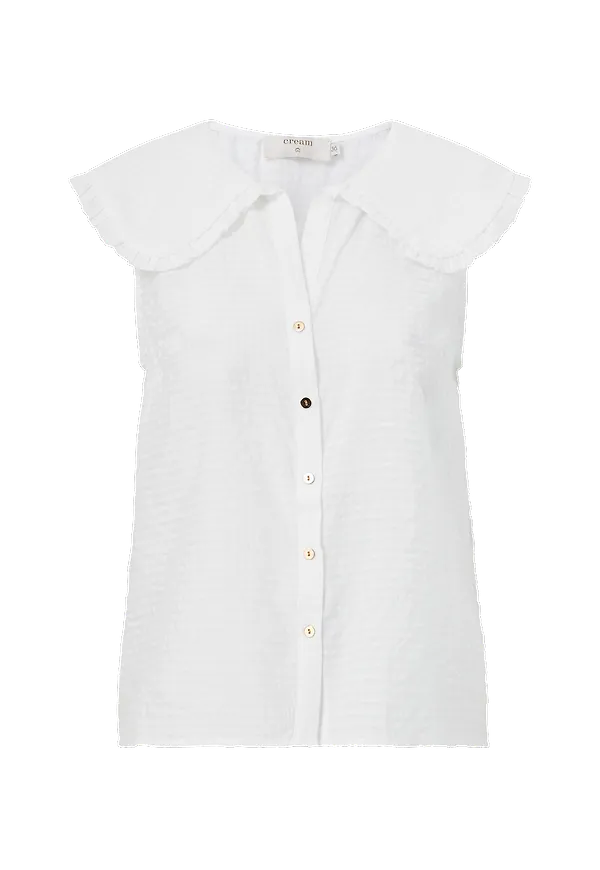 Cream - Topp crSaffira Top - Vit