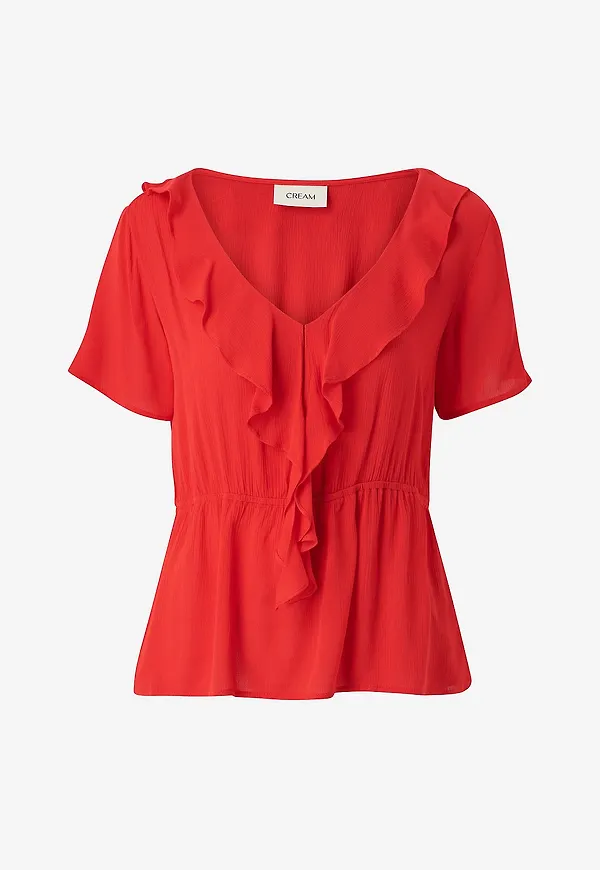 Cream - Blus crAllie Blouse - Röd
