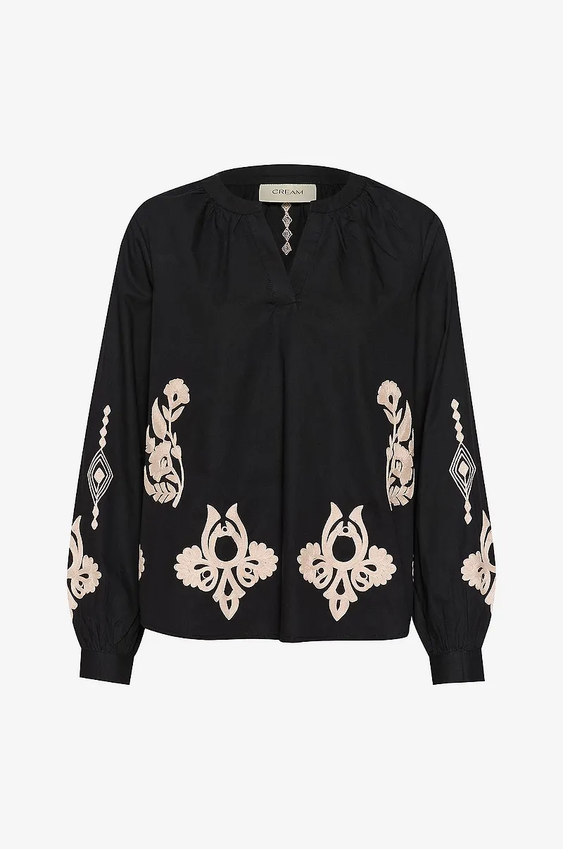 Cream - Blus crIpilo Blouse - Svart