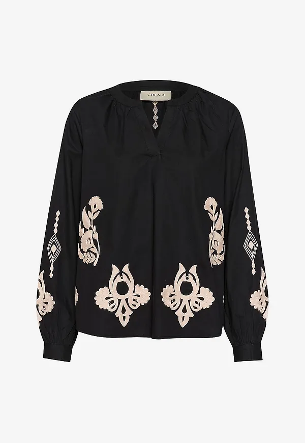 Cream - Blus crIpilo Blouse - Svart