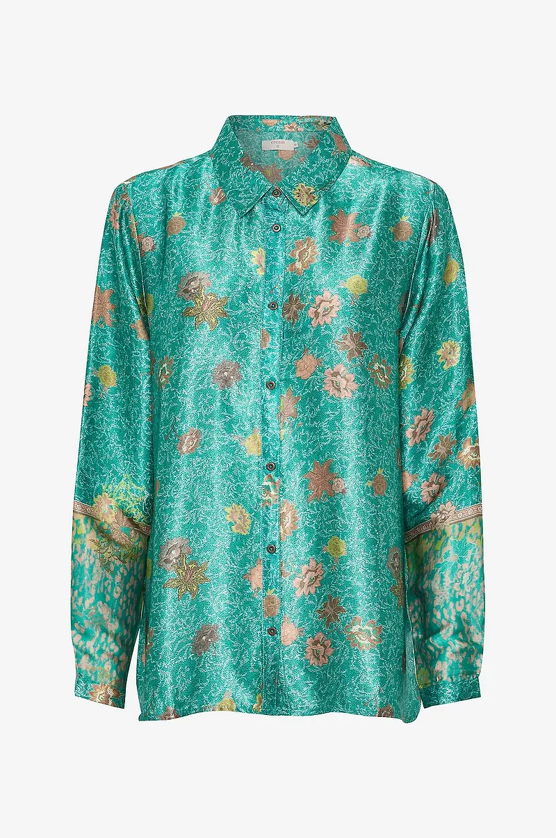 Cream - Blus crPilou Shirt - Grön