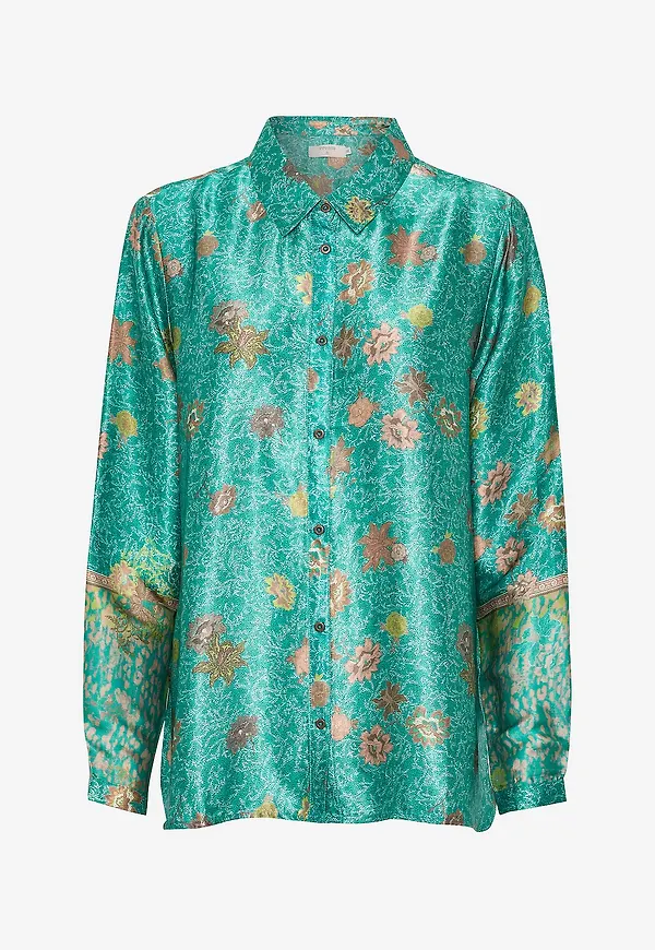 Cream - Blus crPilou Shirt - Grön