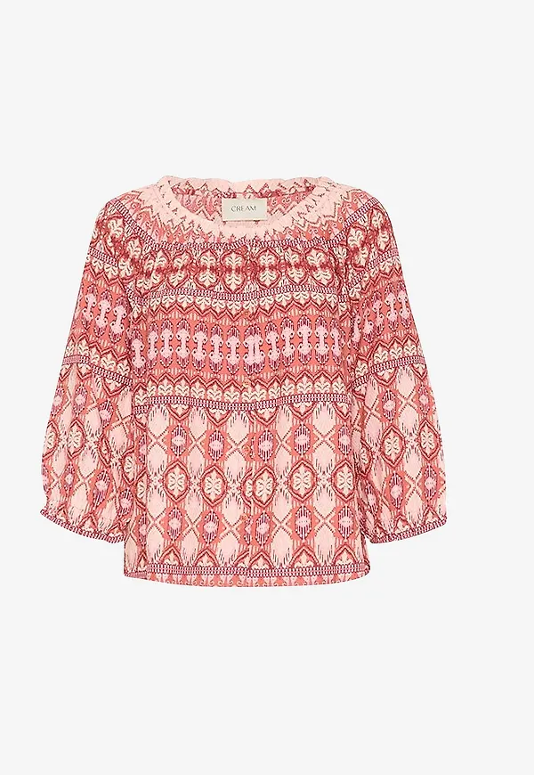 Cream - Blus crTiah Frill Shirt - Flerfärgad
