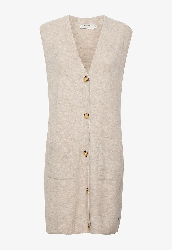 Cream - Cardigan crMerle Knit Slipover - Natur